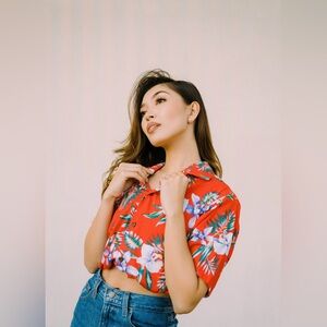Vintage Vacation floral resort shirt